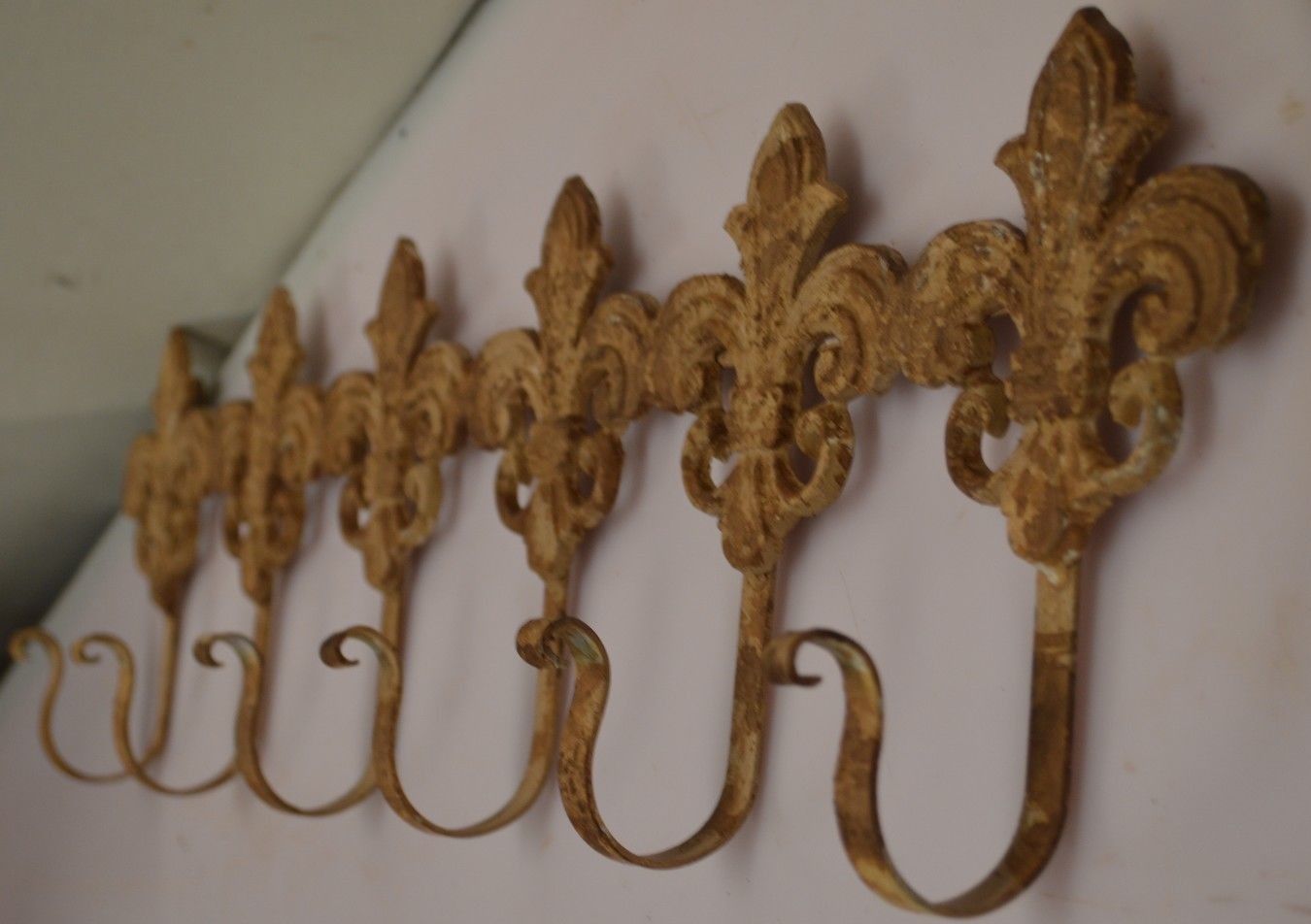 Coatrack with lily flowers