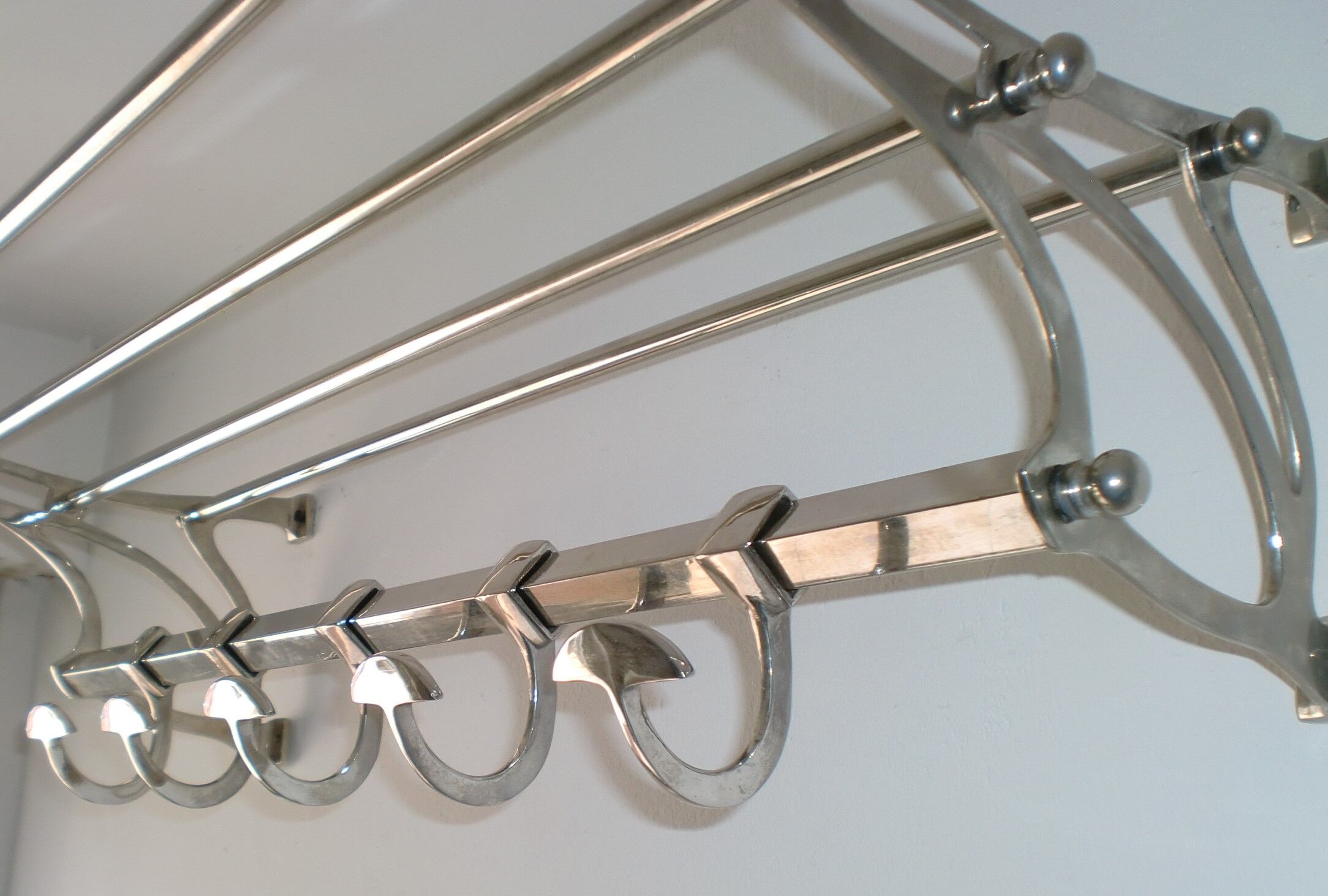 Art-Deco / Art-Nouveau Coat Rack & 2 Hangers