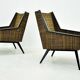 Paire de fauteuils des années 1950, Tchécoslovaquie