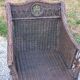 Set de 3 fauteuils en rotin des années 70