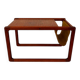 Danish teak coffee table with magazine rack by Kai Kristiansen.