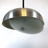 Oscar Torlasco for Lumi, large Italian pendant light with adjustable glass from 50s