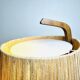 Hemp String & Teak Wood Table Lamp By Ib Fabiansen For Fog & Mørup, Denmark 1950S