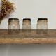 10 small vintage handmade glasses