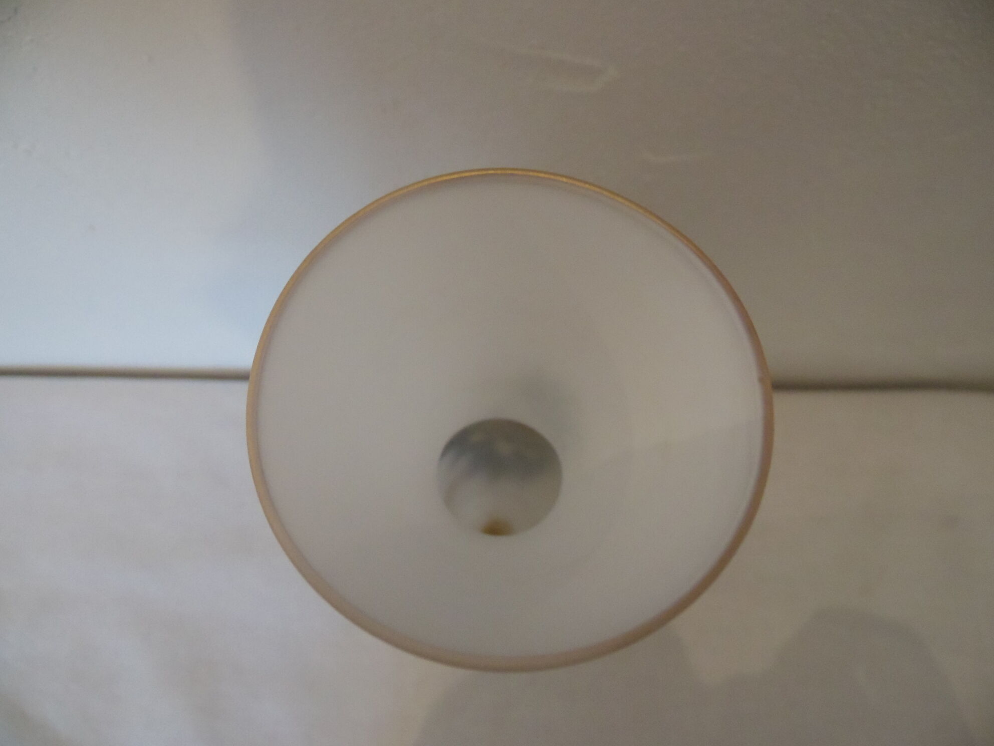 Vase glass frosted deco floral