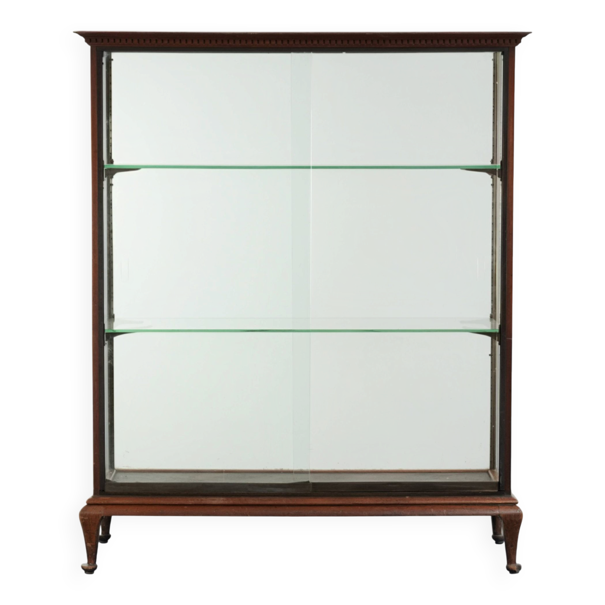 Vitrine en chêne anglais du 19ème siècle