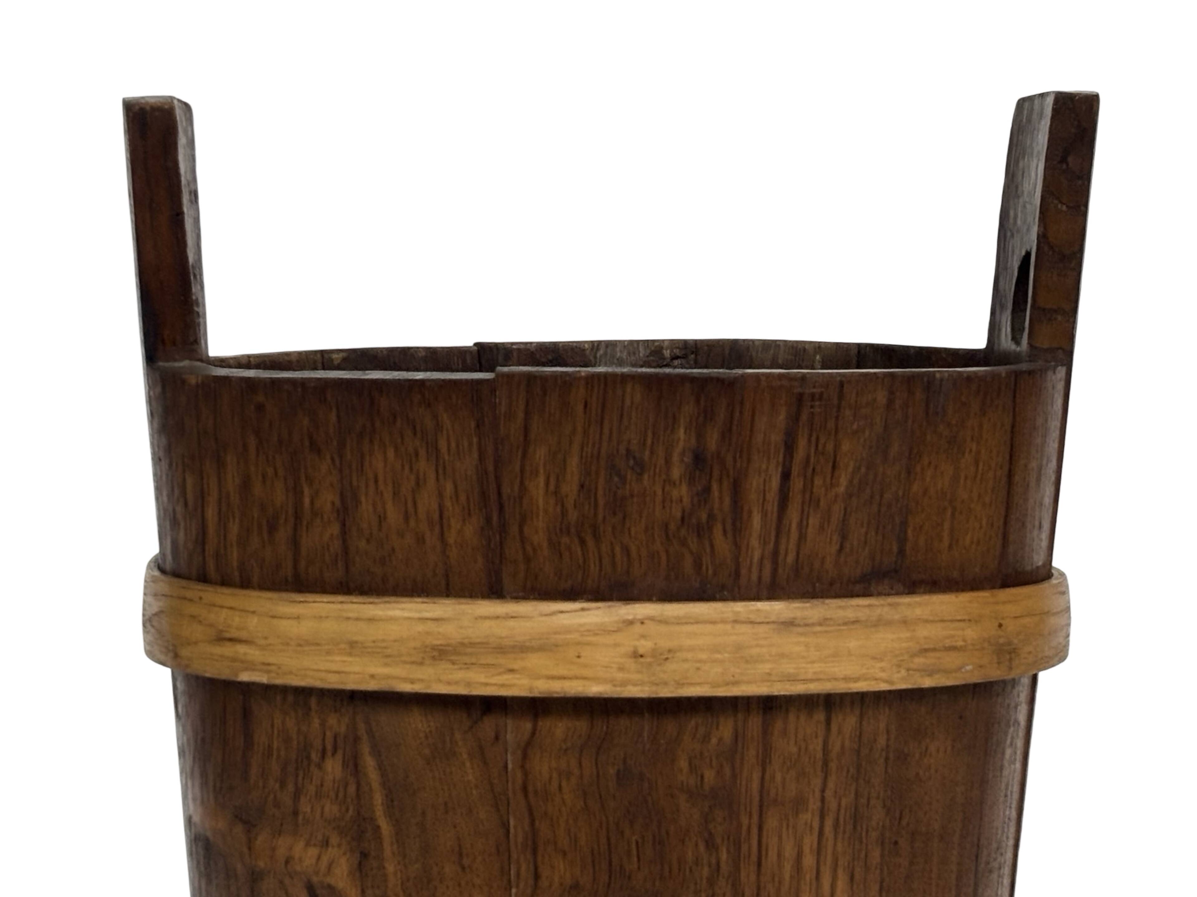 Vintage Wooden Umbrella Stand, 1960s minimalist design