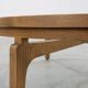 Table moderne en bois de cèdre et verre, Italie fin du 20e siècle