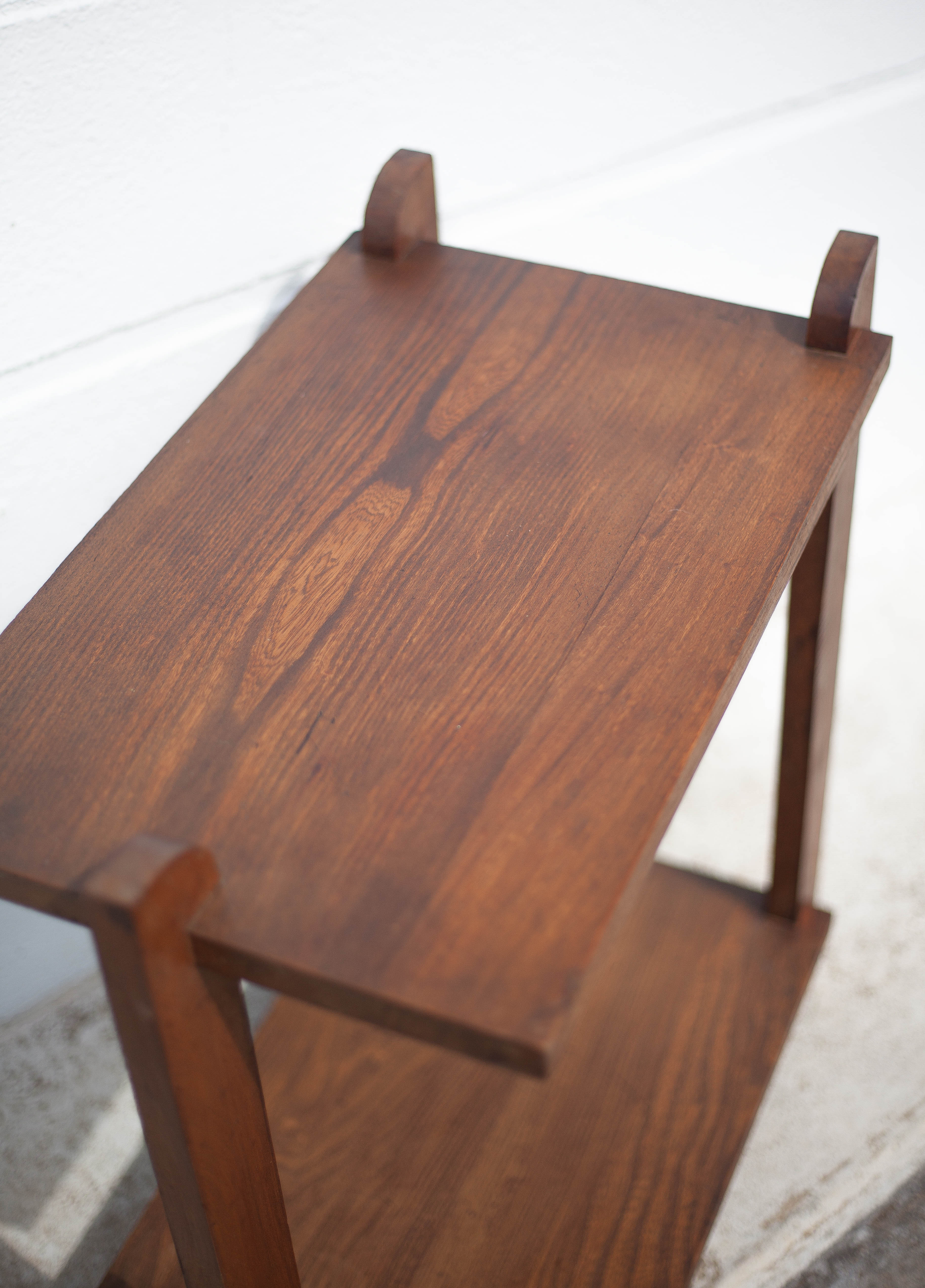 Art deco table, art deco wood coffee table, end of sofa