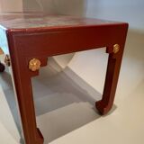 Small red lacquer table