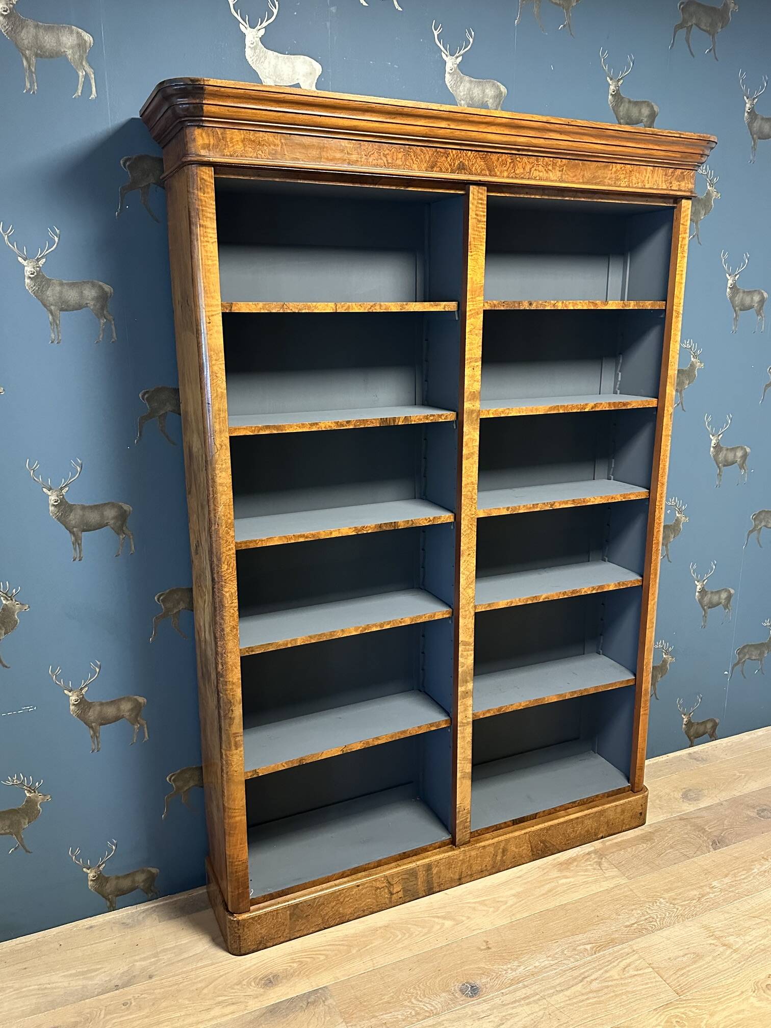 Antique open bookcase