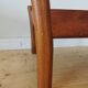 Pair of Dyrlund leather footrest 60s leather
