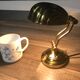 Vintage shell bedside lamp design 80 brass solid