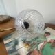 Vintage swan neck wall lights brass bubble glass porcelain
