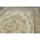 1970s Vintage Turkish Oushak Handmade Wool Cotton Beige Area Rug 186x306