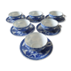 Set of 6 porcelain cups