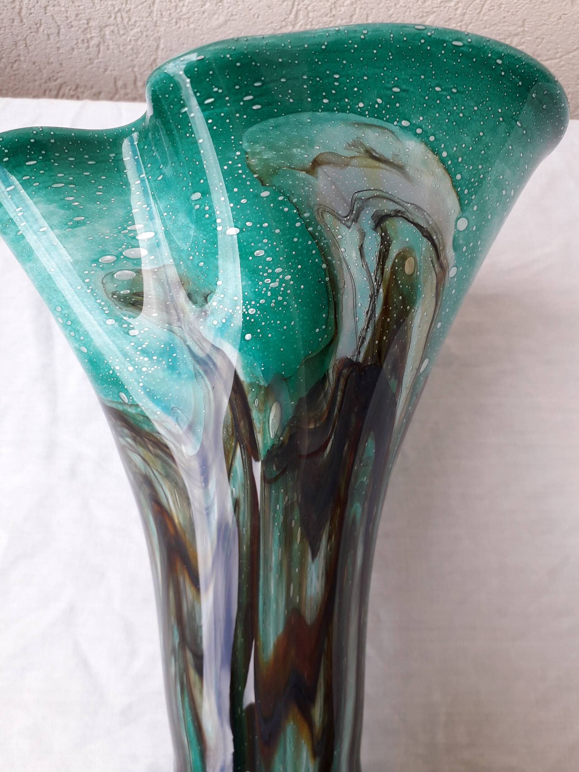 Blown glass vase