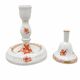 Duo en Porcelaine de Herend - Chandelier et Clochette Apponyi Orange
