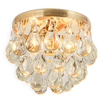 Small Murano glass ceiling pendant in the shape of a drop by C.Palme, Germany, 1970s.