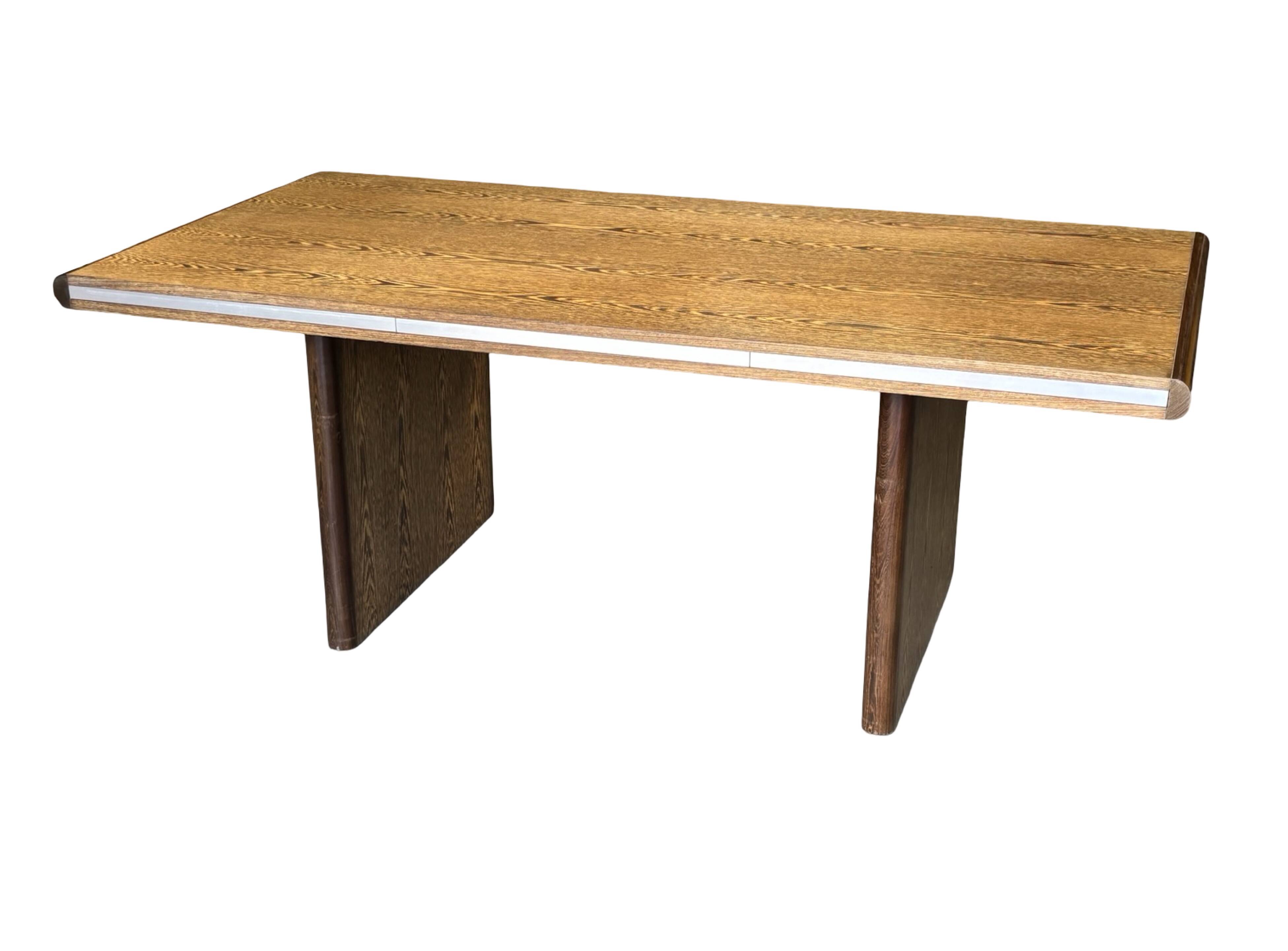 Vintage executive desk - large desk wenge 70s design