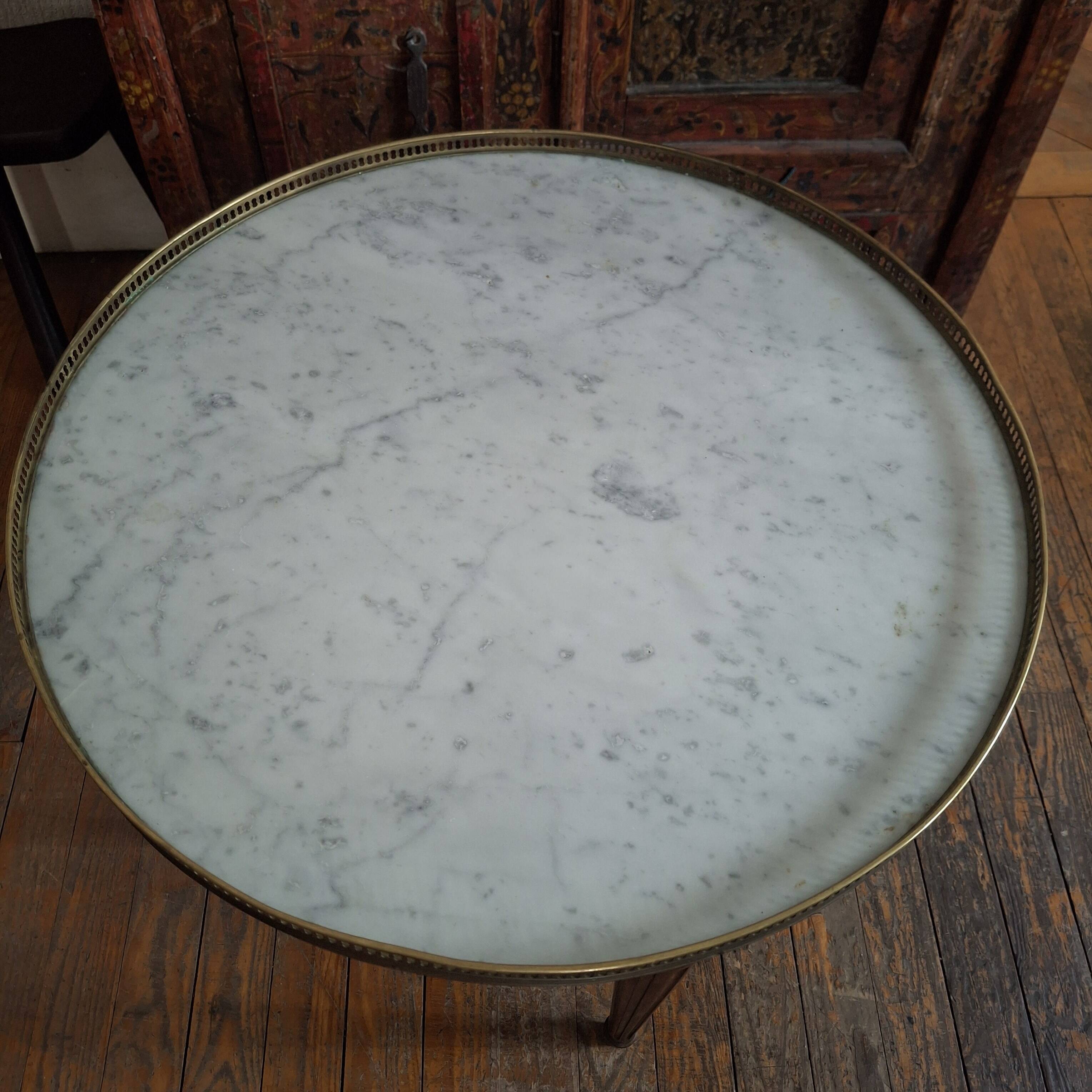 Louis XVI style bouillotte table.