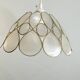 Vintage 1970s shell pendant lamp ceiling light lampshade