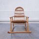 Rocking-chair en rotin