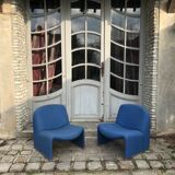 Pair of "Alki" armchairs by Giancarlo Piretti, Castelli edition, distributed by Artifot, circa 1970