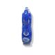Old Asian teapot in toroidal shape in blue porcelain with floral decoration 20th century