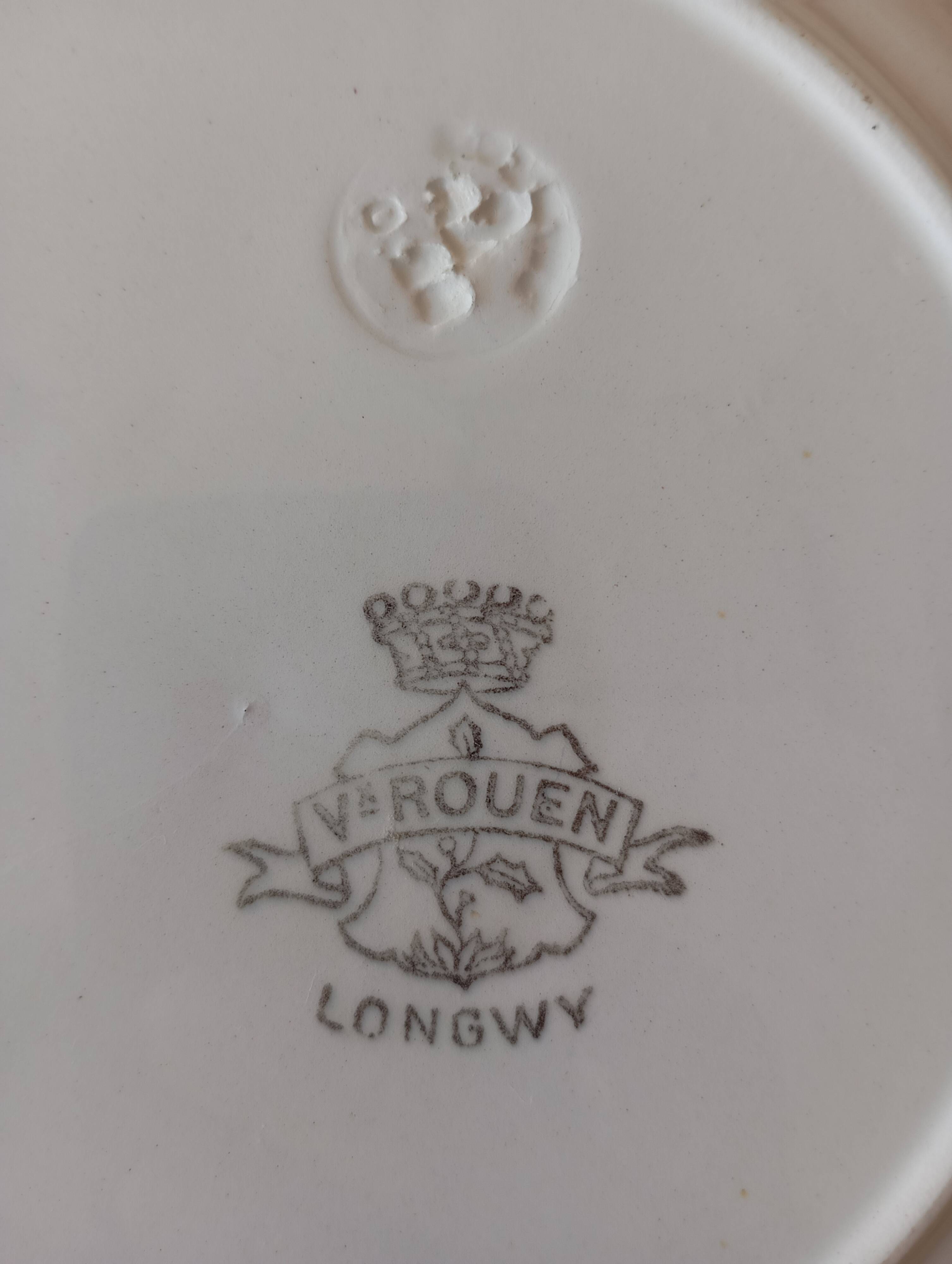 Flat plates "Vieux Rouen" Longwy