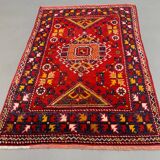 Tapis turc occidental vintage oriental 192x127 cm tapis moyen tribal