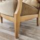 70s beech living room armchair