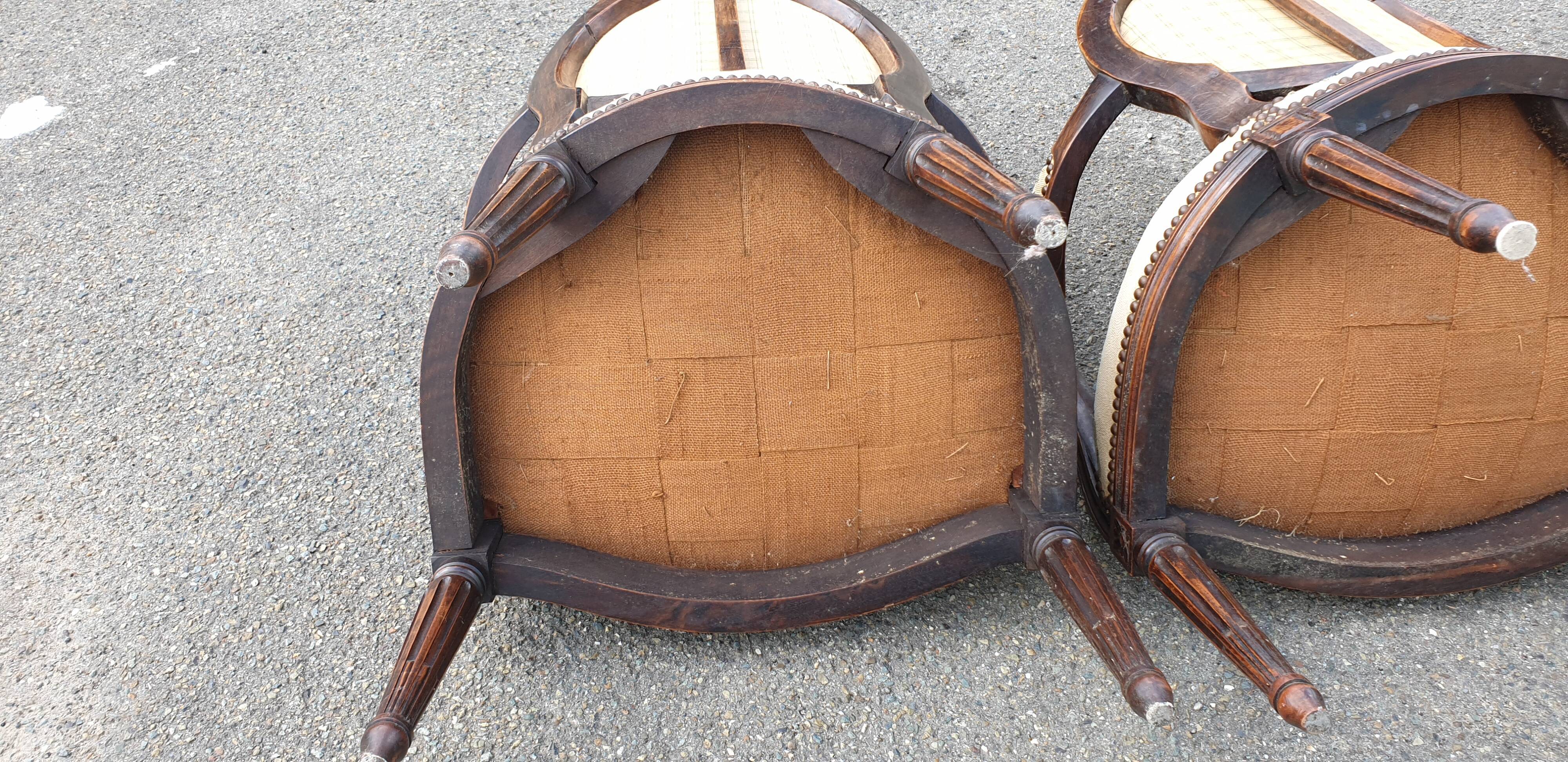 Armchairs Bergeres Louis XVl