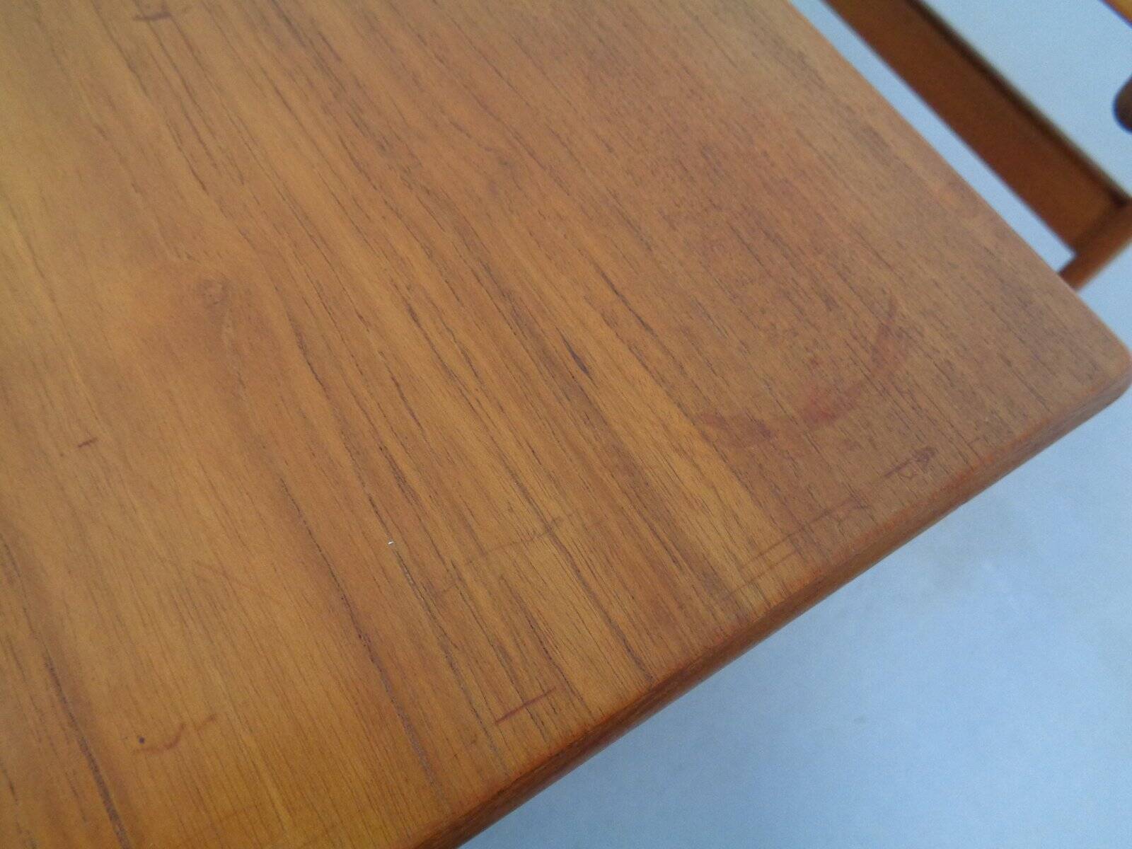 Danish Teak Nesting Tables, 1960s, Set of 3