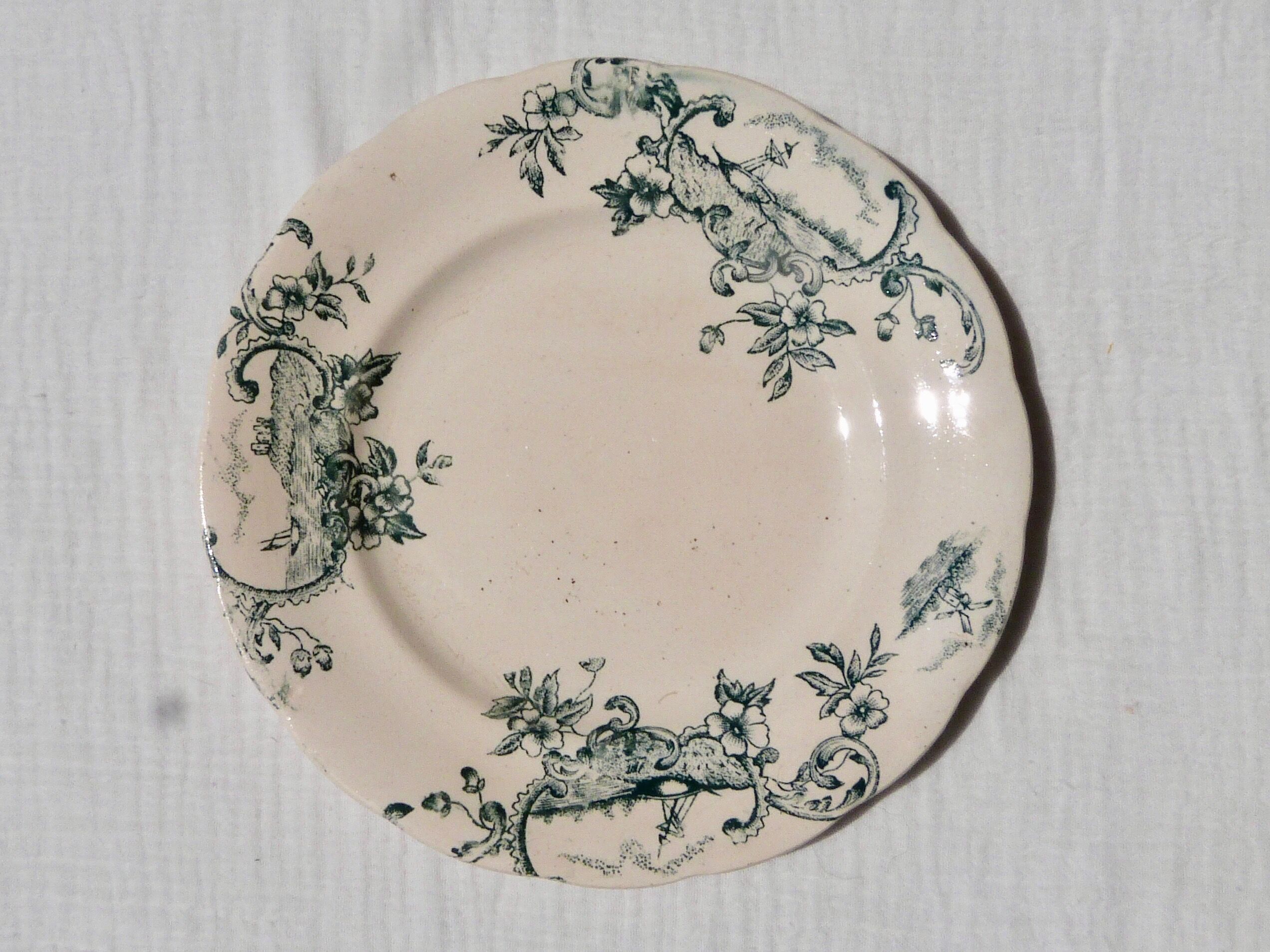 Set of 4 dessert plates Terre de Fer