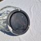 Vintage German Leaf Pattern Glass Sconce or Recessed Light