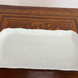 White porcelain cake dish