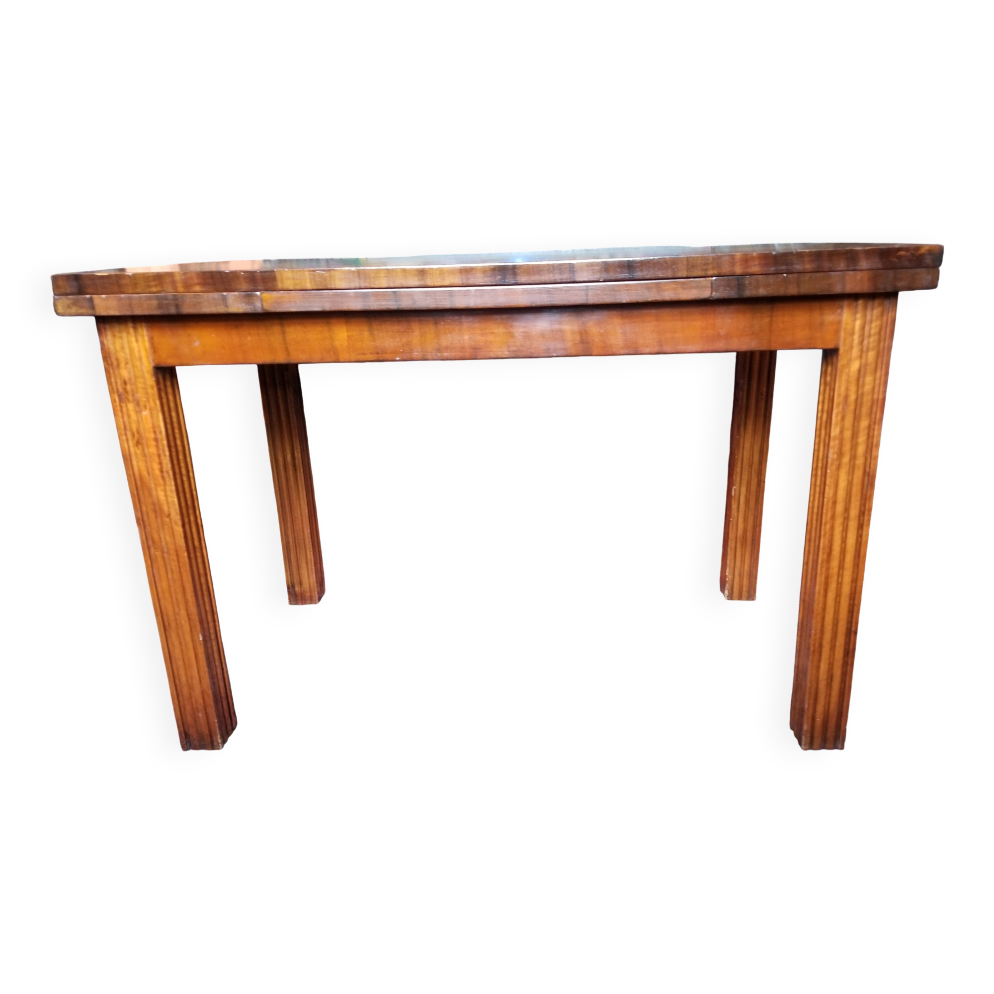 Table en frise de ronce de noyer
