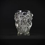 Unsigned Lalique Bacchantes vase in clear crystal, mid-20th century