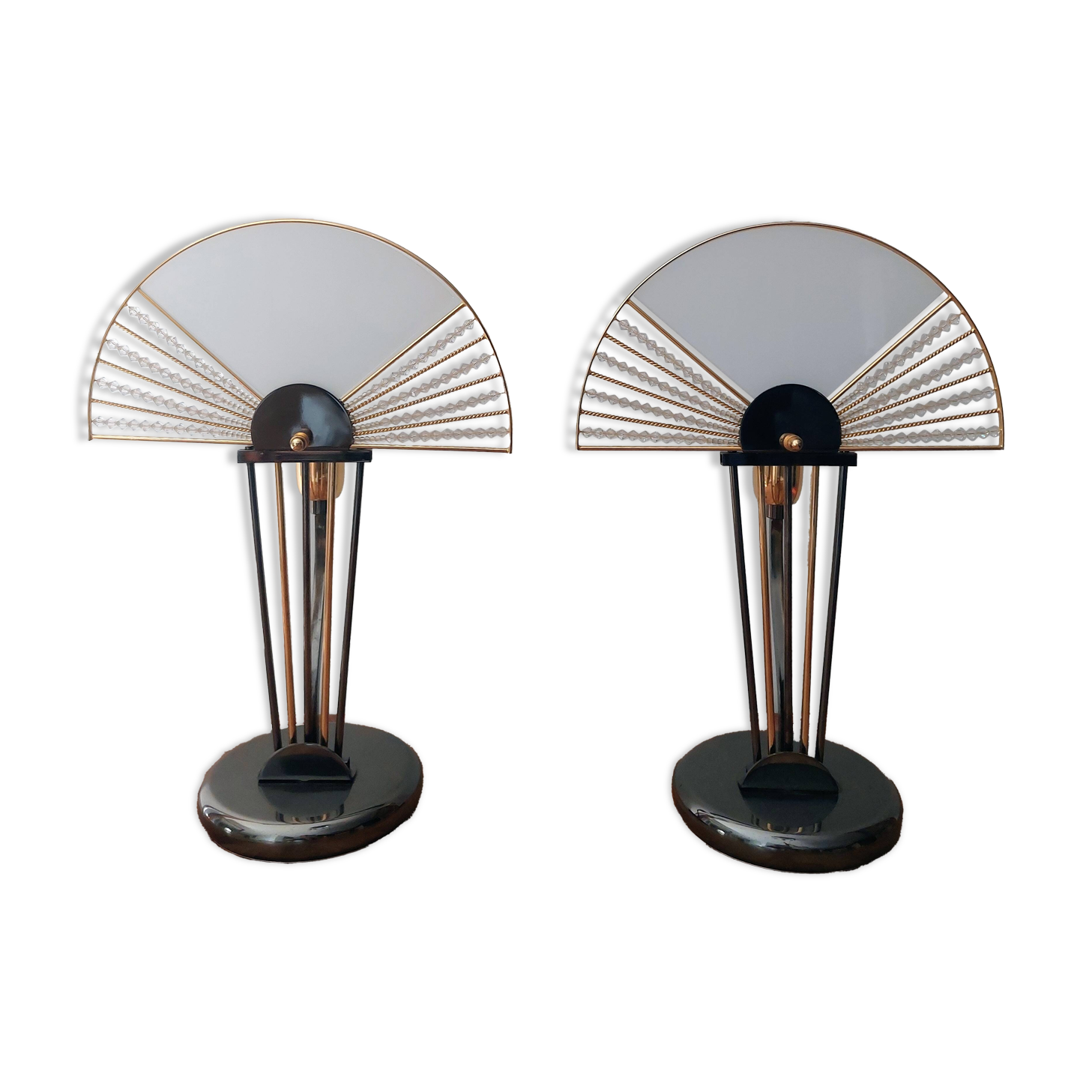 Pair of art deco lamps