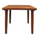 Teak coffee table designed by Niels Bach, Danish production.