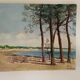 Tableau bord de mer breton 1960