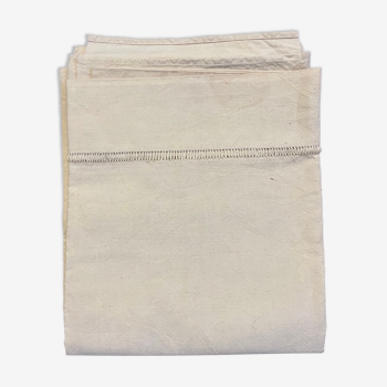 Old ecru linen sheet