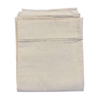 Old ecru linen sheet