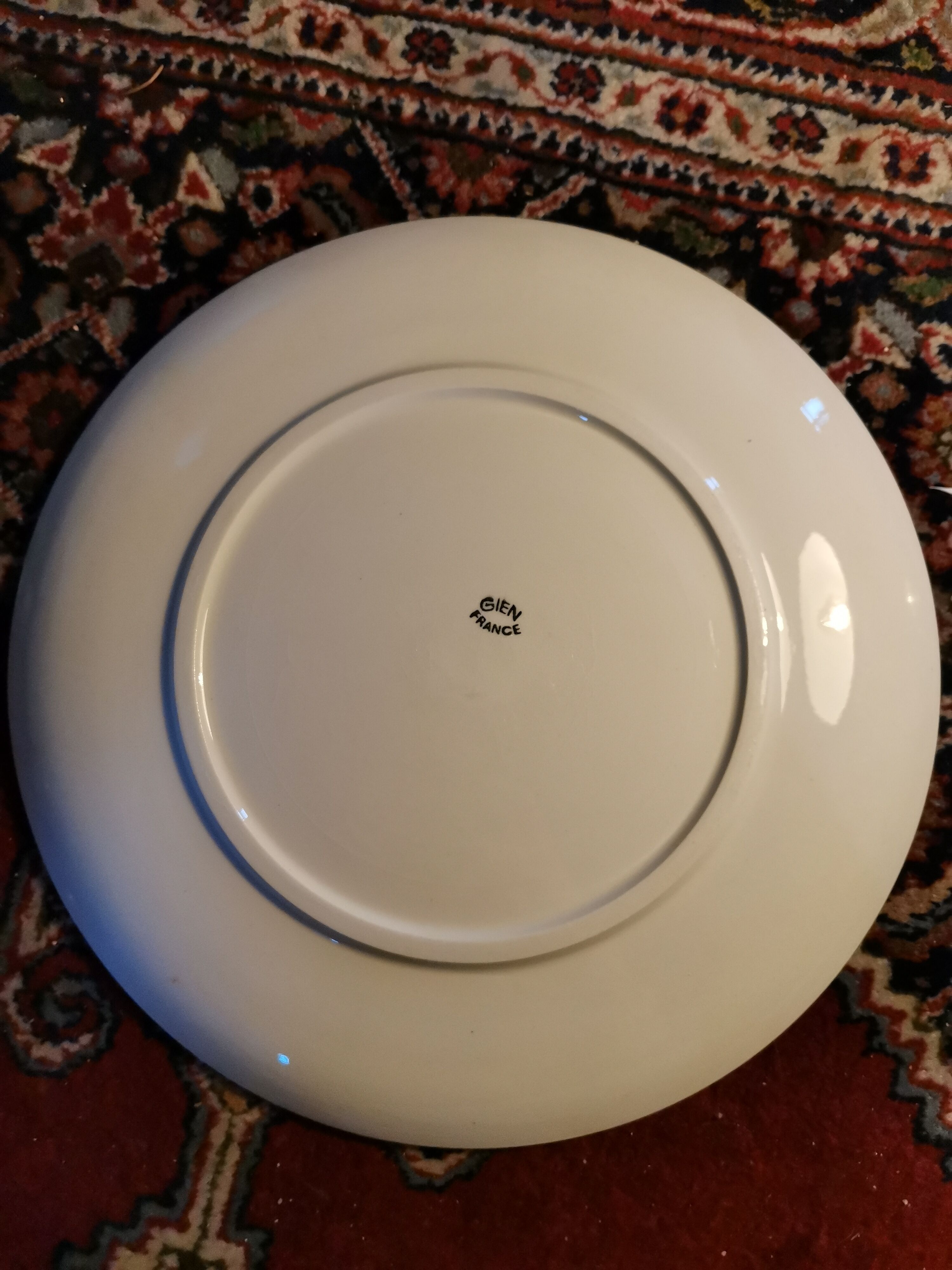 Assiette corbeau humoristique gien