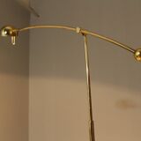 Brass Floor Lamp from Massive, Belgium, 1980s
