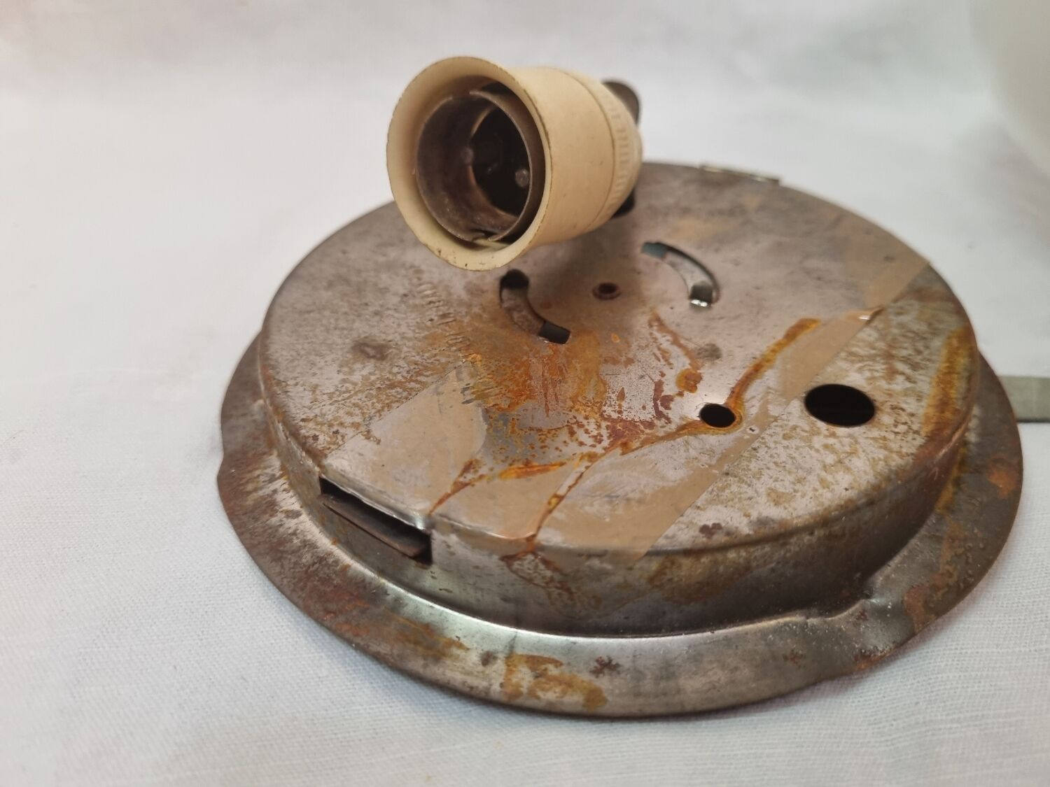 White opaline ceiling lamp