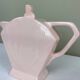 Théière art déco rose