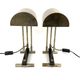 Diamant Art Studio Pair of Bauhaus cubist shaped Lamps. Marked 'New York 1938' & Numbered