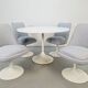 Chaises Tulipe Vintage et Table à Manger dans le style d'Eero Saarinen, années 1970, Ensemble de 5